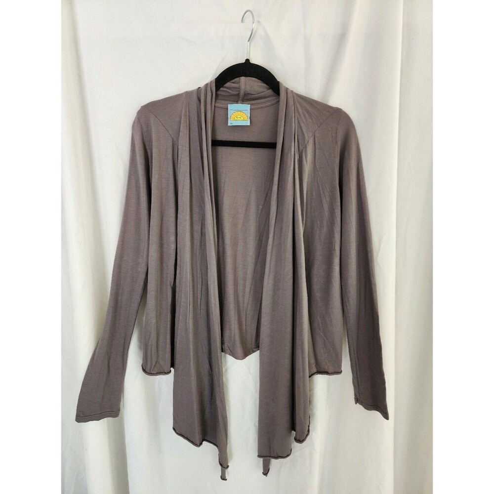 C&C California Slub Open-front Gray Cardigan, Size XS
